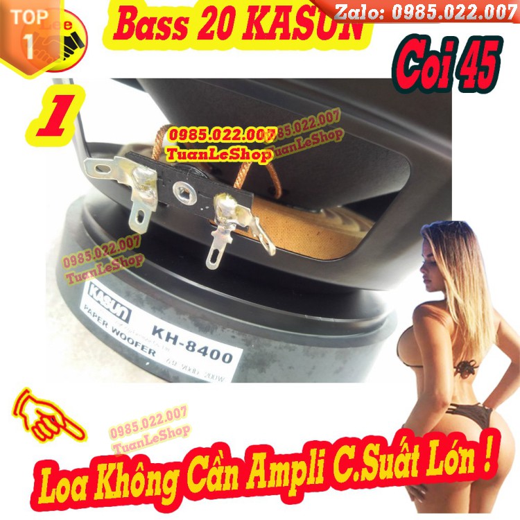 LOA BASS 20 KASUN CHÍNH HÃNG KH8400 - GIÁ 1 LOA 2 TẤC