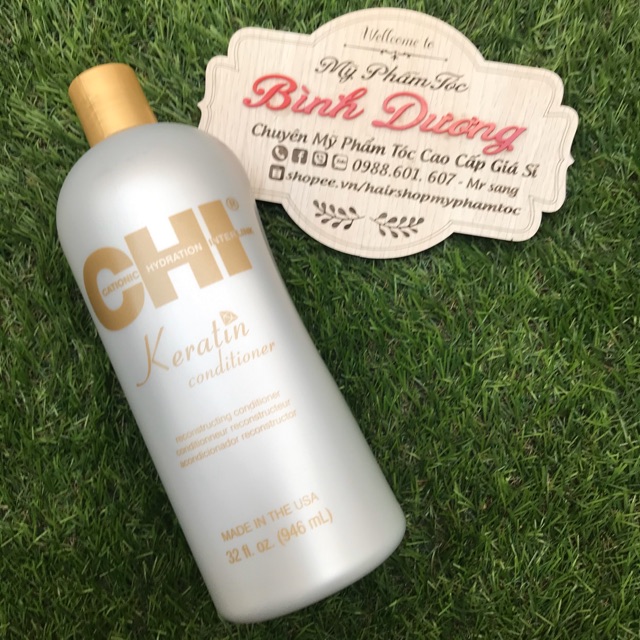 Dầu xả phục hồi tóc CHI Keratin Conditioner 946ml