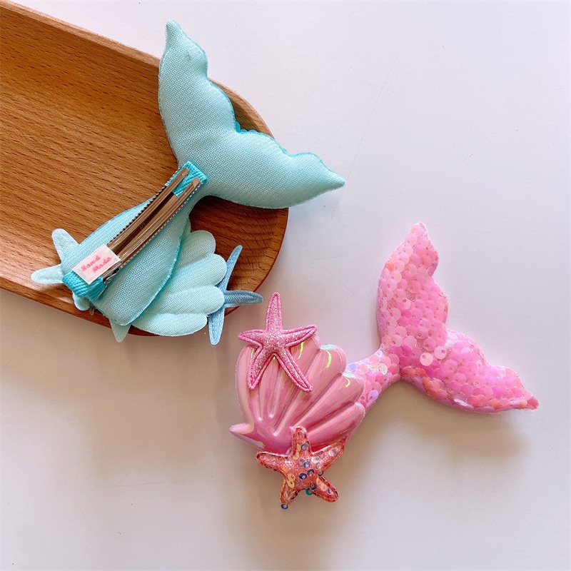 Children's Cute Hairpin Mermaid Tail Hairpin Princess Girl Hair Accessories