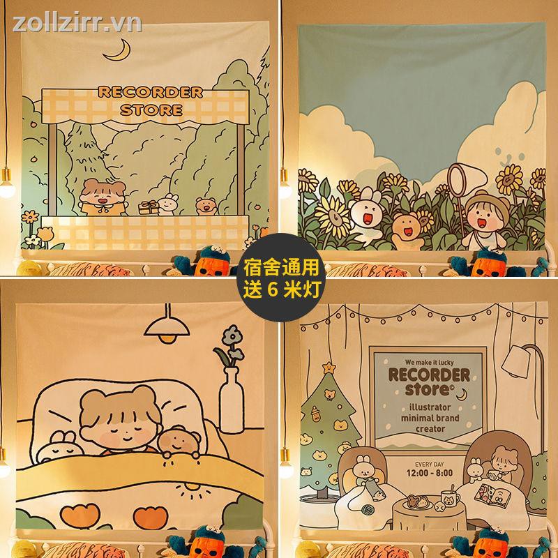 🌈Amour✨trang trí phòng decor thảm treo tường Dễ thương treo vải ký túc xá nền phòng thảm trang trí tường bao gồm | BigBuy360 - bigbuy360.vn