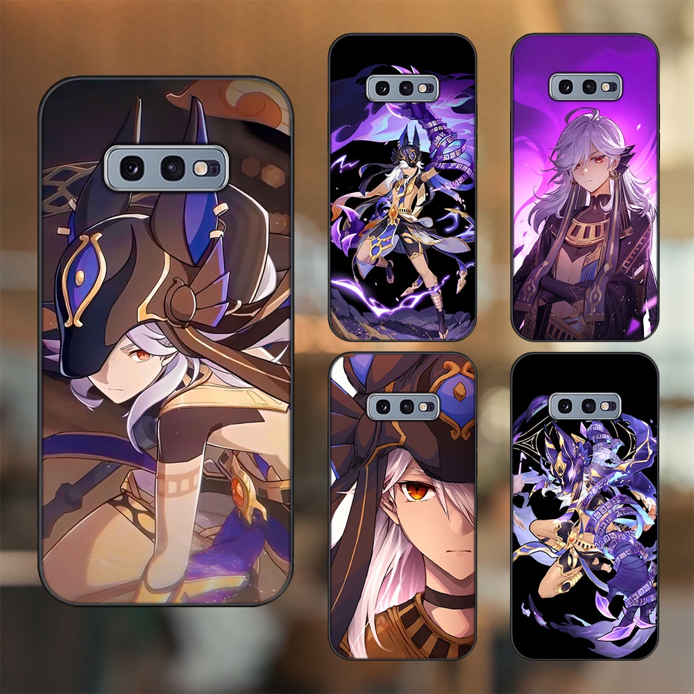 Ốp lưng Samsung S10e viền đen in hình Cyno Genshin Impact