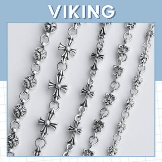 Vòng Tay Lắc Tay Chrome Hearts Thép Không Gỉ Nhiều Kiểu Dáng Dành Cho Nam Nữ