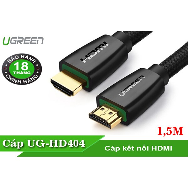 Cáp HDMI 2.0 dài 1,5m ugreen 40409 2K * 4K