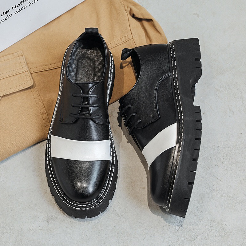 Giày Modern Derby hiện đại, Giày da nam HOMME cao cấp đế tăng 4,5cm chiều cao 3367-R