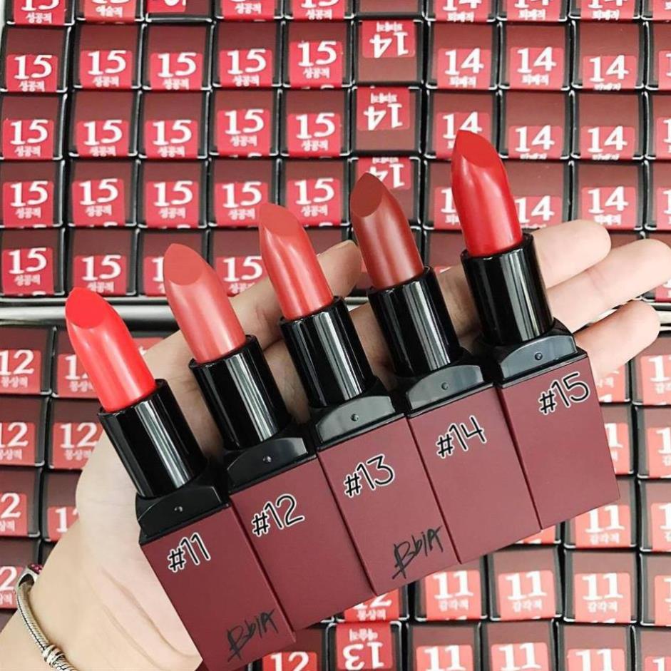 Son BBia Last Lipstick Series 3 Hàn Quốc 3.5g #15Succesful - Đỏ gạch new *