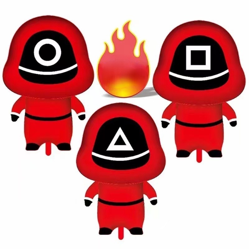 Bong bóng lá nhôm hình nhân vật phim trò chơi con mực dùng trang trí tiệc sinh nhật