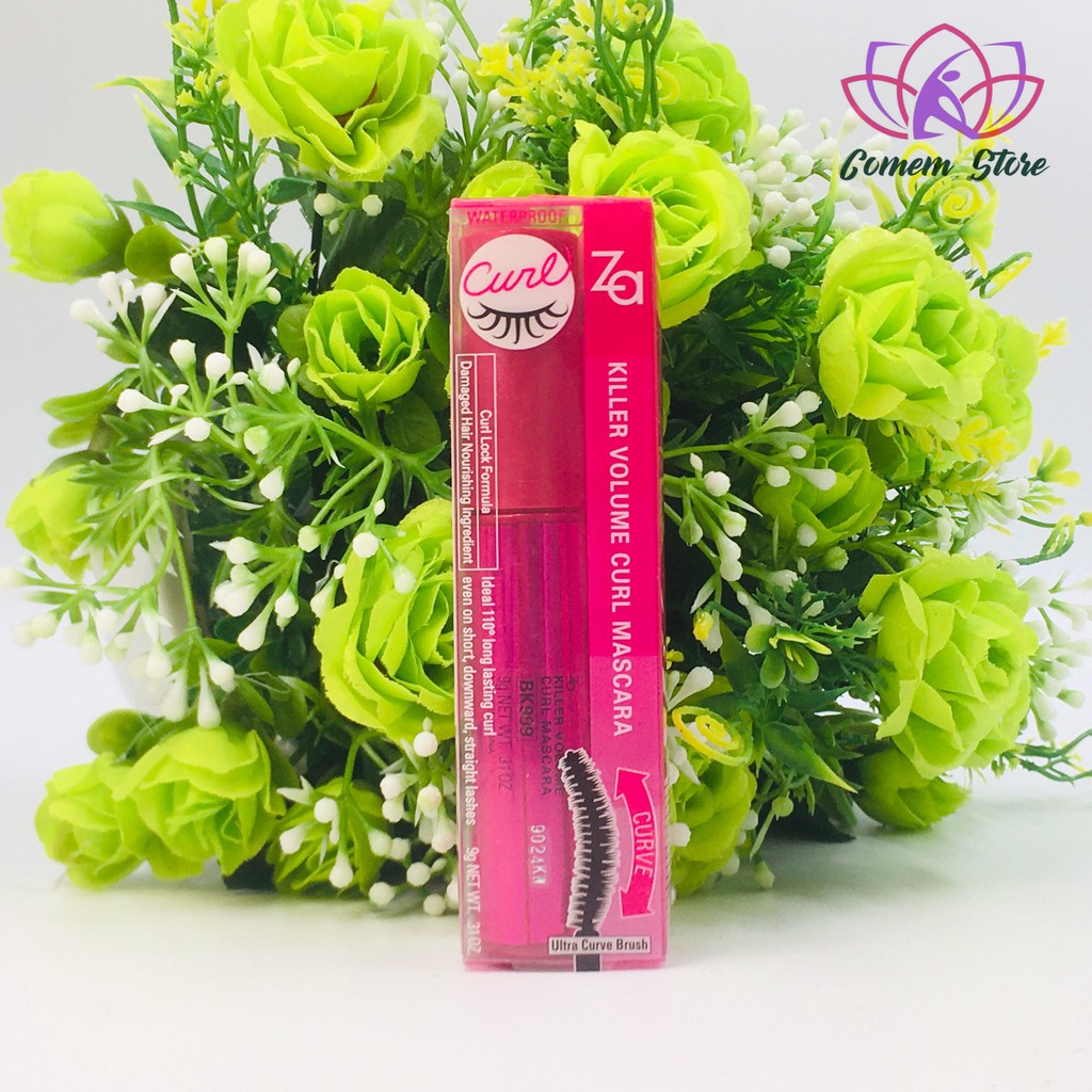 Mascara giúp cong mi 110 độ Za Killer Volume Curl Mascara 9g