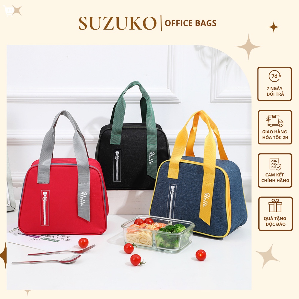 Túi đựng cơm văn phòng, túi đựng hộp cơm giữ nhiệt SUZUKO BAGS chống nước TC08