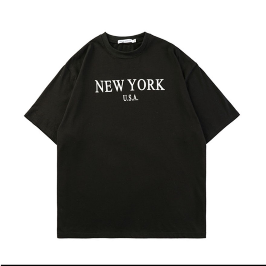 Áo thun nam unisex áo thun tay lỡ nam nữ NEW YORK TOP TRENDING 2022