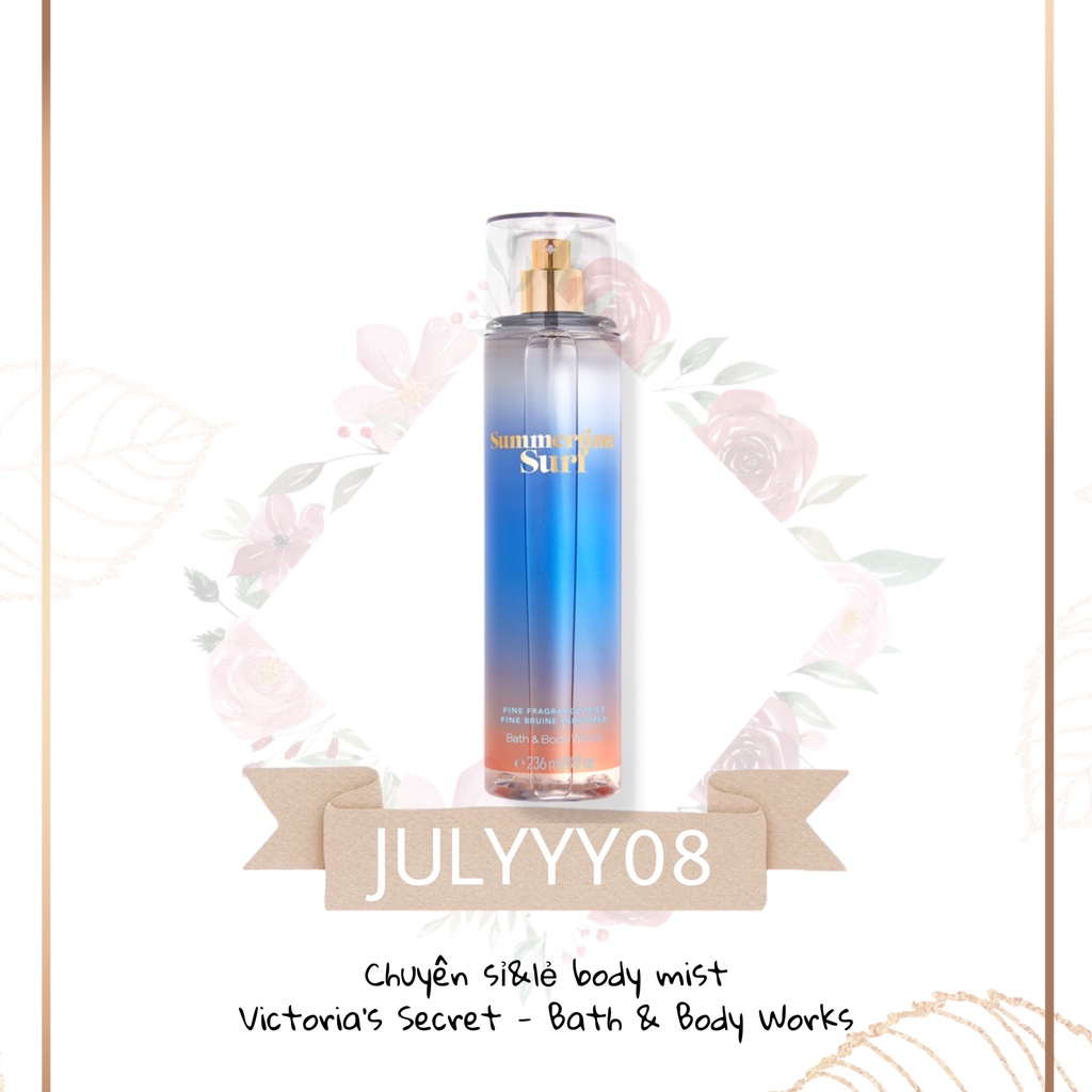 Xịt Thơm Toàn Thân Summertime Surf 30ml/50ml/100ml/Fullsize +jɥȽÿ08+