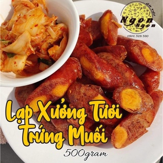 Lạp xưởng tươi trứng muối 500gram