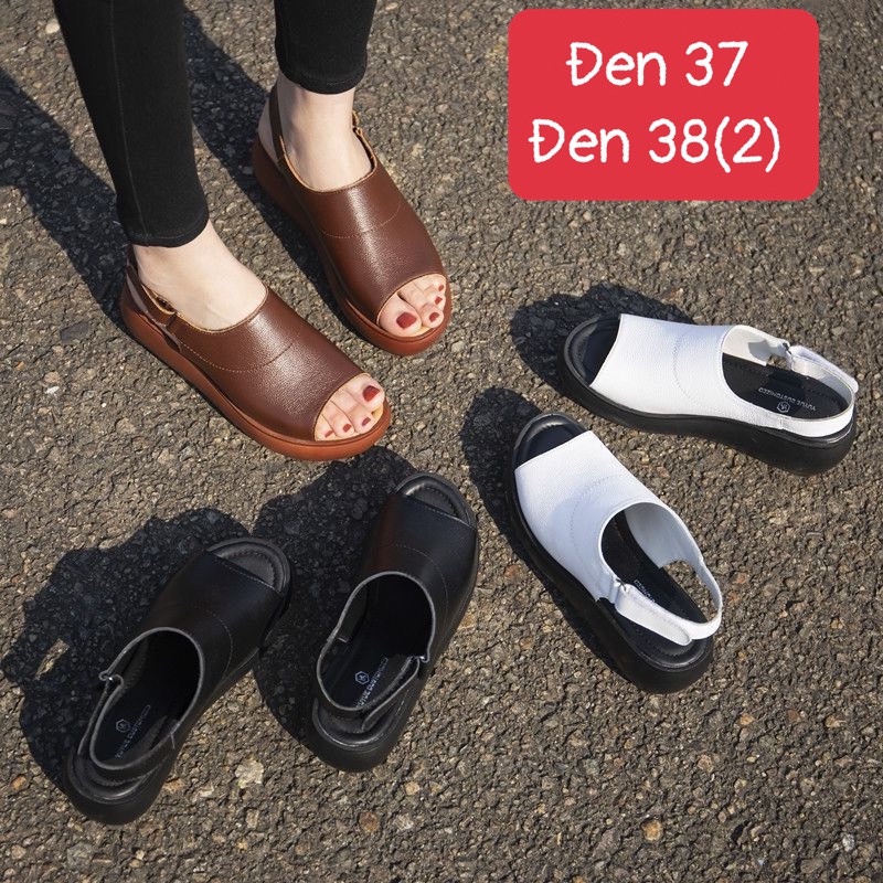 Dép sandal nữ da Pu cao cấp đế 5 phân phù hợp đi chơi - đi làm ( hàng sale lẻ size duy nhât )