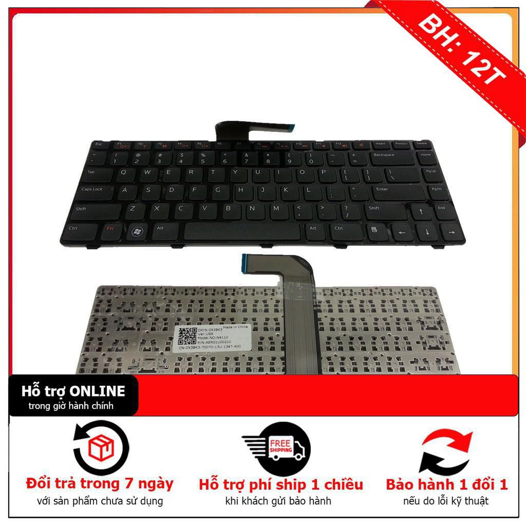 [BH 12TH] ⚡Bàn phím laptop Dell Inspiron N4110 ,14R N4110