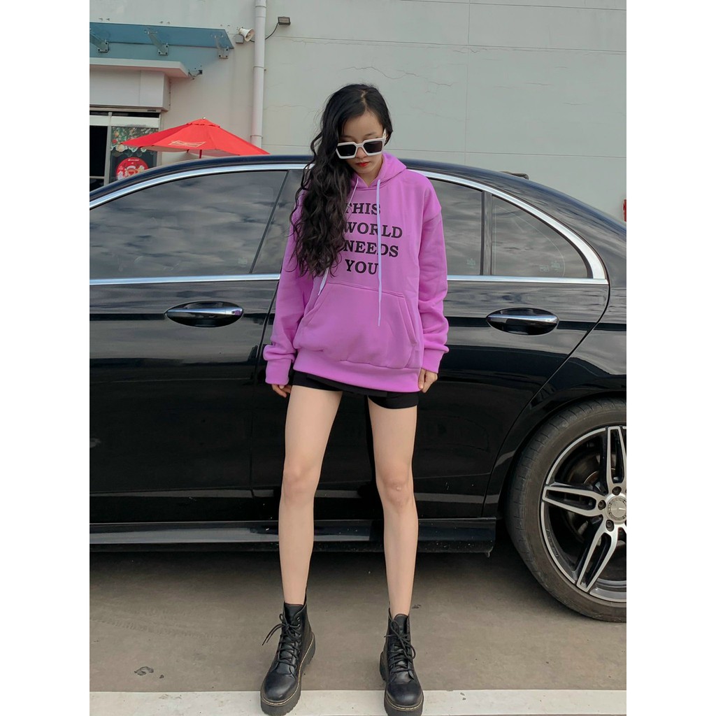 Áo khoác nỉ PE Form rộng Áo chống nắng  dành cho nam nữ có mũ form rộng nỉ ngoại Unisex Ulzzang-Life Unisex-GAKN48 | BigBuy360 - bigbuy360.vn