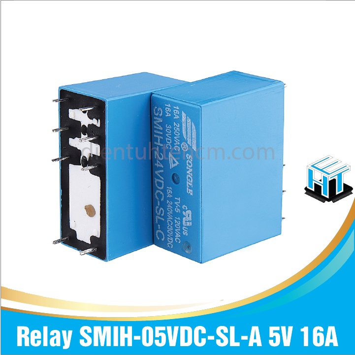 Relay SMIH-05VDC-SL-A 5V 16A loại 6 chân và loại 8 chân