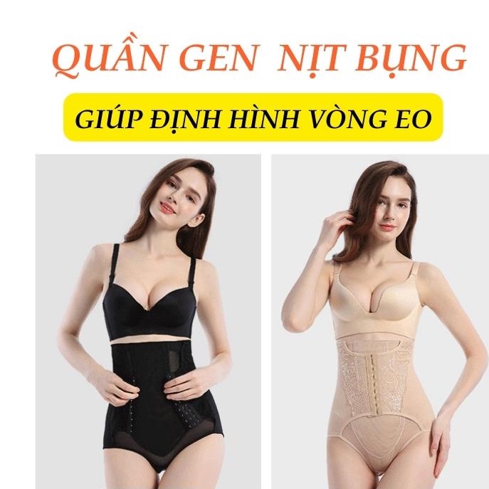Quần Gen Nịt Bụng Nguyên Khối Chất Liệu Cao Su Mặc Không Lộ Không Cộm Tự Tin Khoe Dáng Định Hình Vòng Eo Mặc Nâng Mông