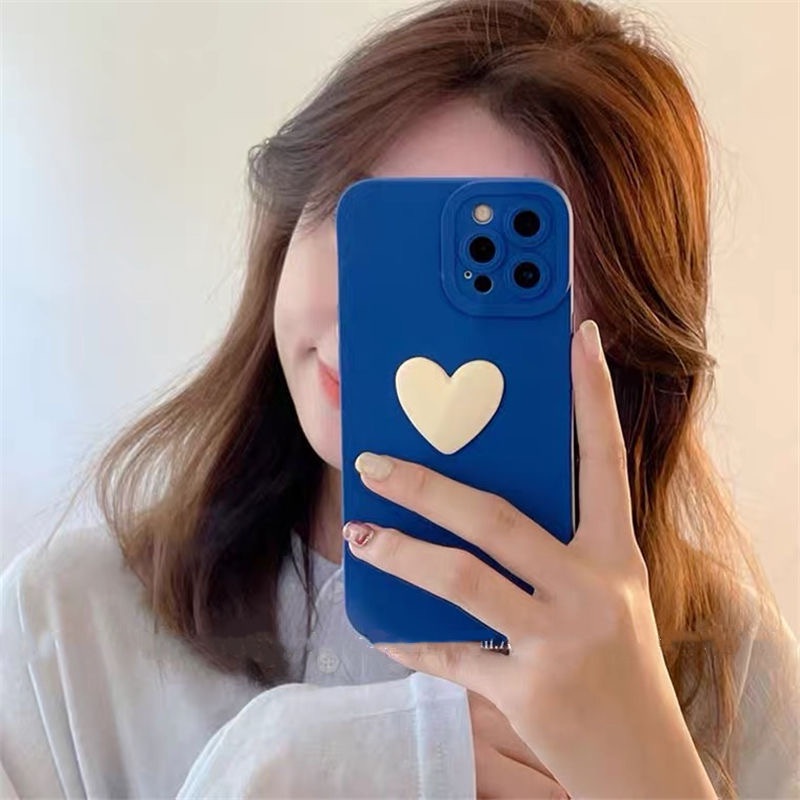 Ốp Điện Thoại silicon Mềm Hình Mắt Mèo 3D Nhiều Màu Có Giá Đỡ Cho iphone 14 13 12 11 Pro 7 8 Plus X XS XR MAX