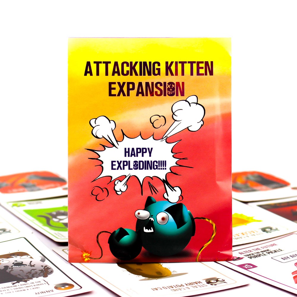 Thẻ Bài Mèo Nổ Mở Rộng Attacking Kittens - Exploding Kittens Số 2