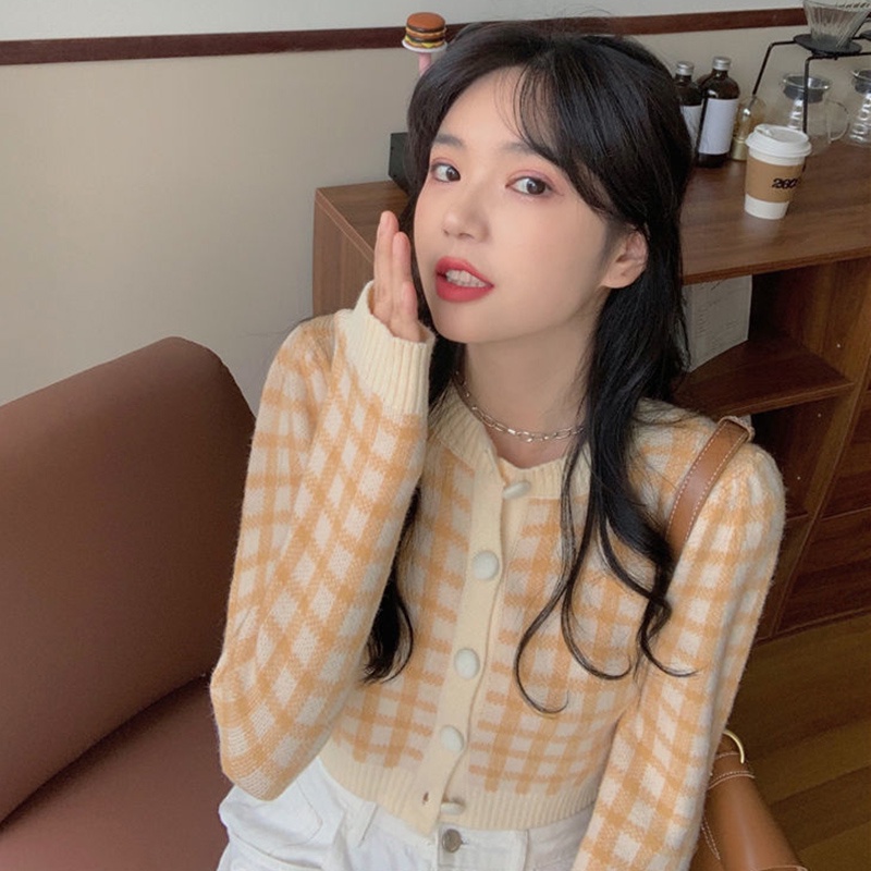 IELGY Áo Khoác Cardigan Dệt Kim Phong Cách Thời Trang Pháp Dành Cho Nữ