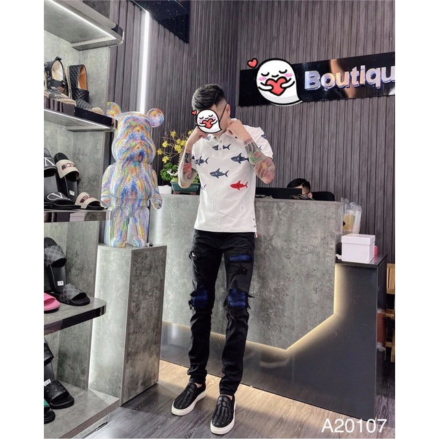 Áo Polo Nam Thome in hình Cá Siêu Hot - Áo Polo Nam Thome Browne Cao Cấp