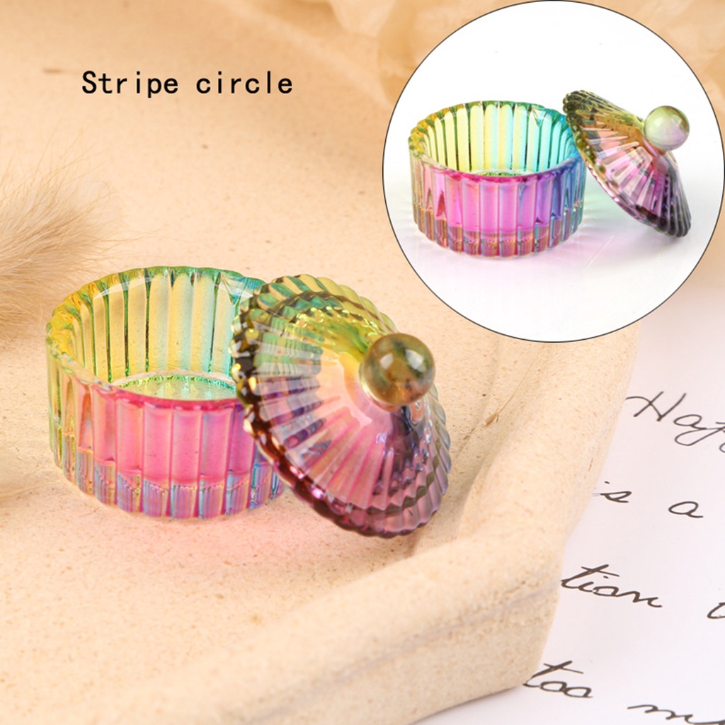 Cốc Pha Lê Acrylic Đựng Dung Dịch Nhúng Móng Nghệ Thuật Có Nắp Chống Bụi Nhiều Màu Sắc