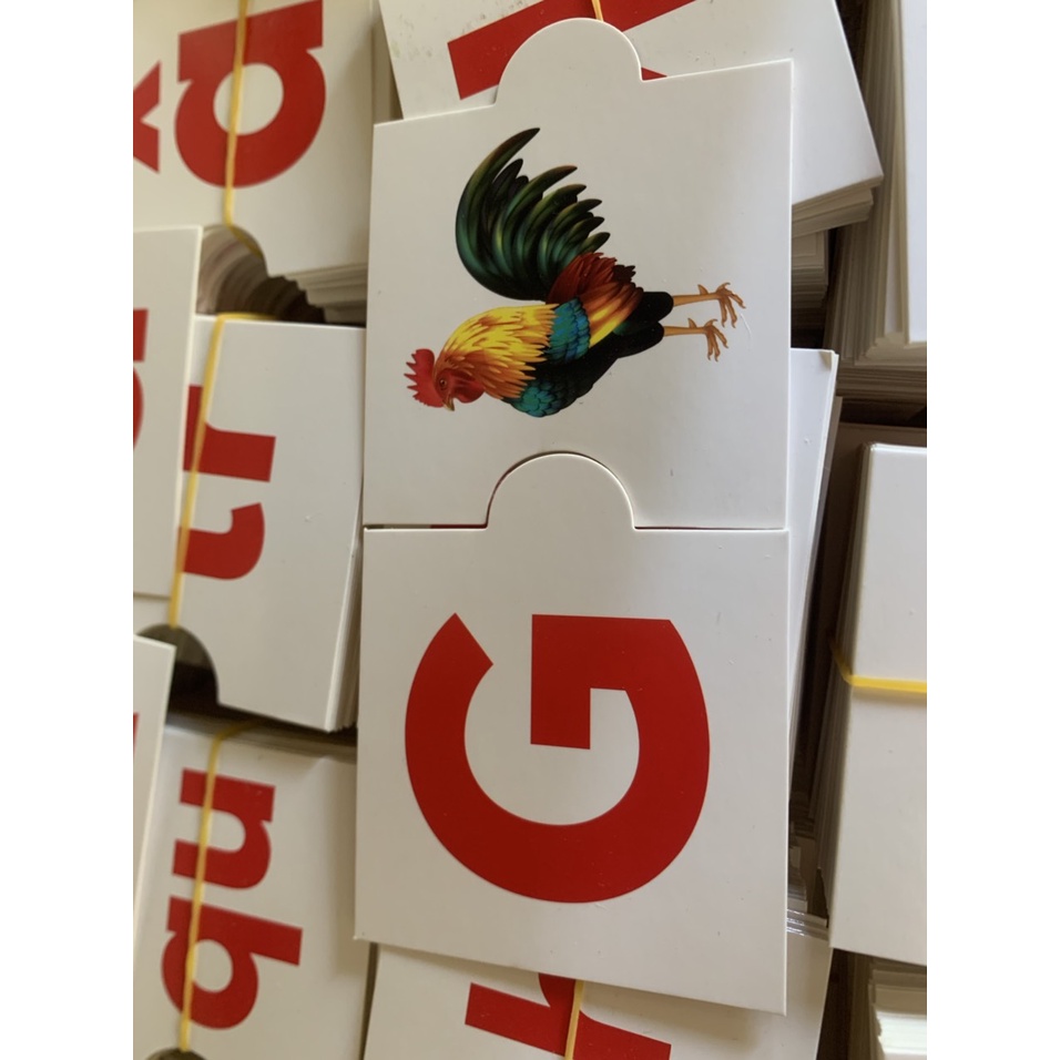 Bộ thẻ chữ cái - ghép hình - ghép vần tiếng Việt