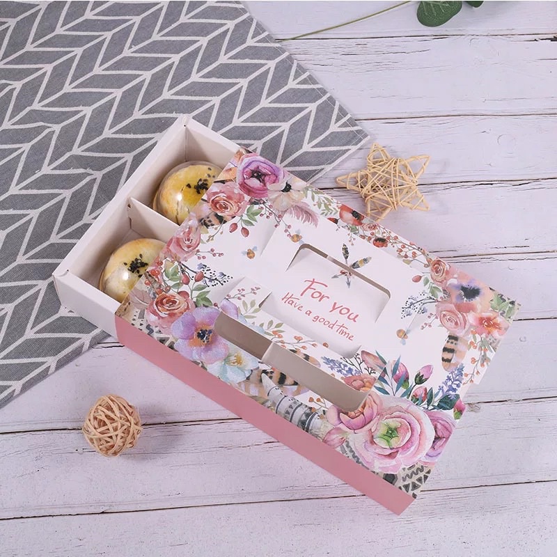 10 bộ vỏ hộp giấy 6 bánh 75gr( không kèm túi xách)