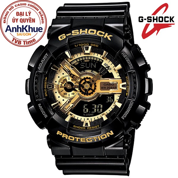 Đồng hồ nam dây nhựa Casio G-Shock chính hãng Anh Khuê GA-110GB-1ADR