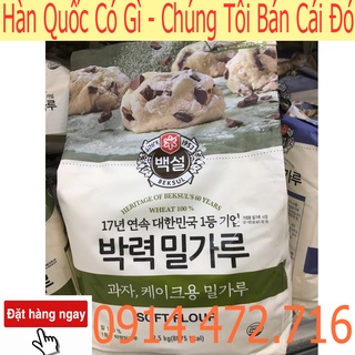 Bột mì làm bánh bông lan, bánh nướng beksul 2,5kg - nhập khẩu hàn quốc