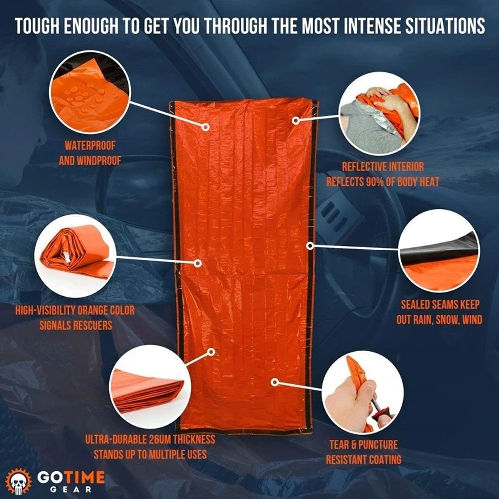 Túi ngủ sinh tồn không thấm nước mang theo đi du lịch ngoài trời chống gió thiết thực