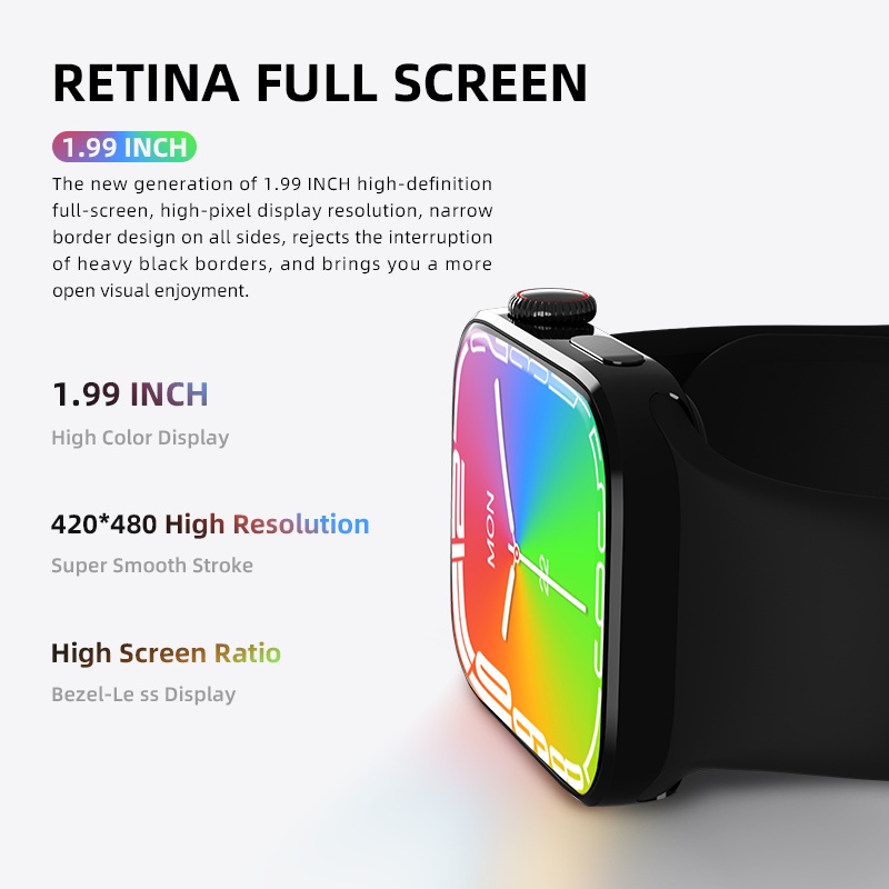 Đồng Hồ Thông Minh HW8 max Series 8 1.99&quot; Đồng Hồ Thông Minh Kết Nối Bluetooth NFC W27 DT7 max