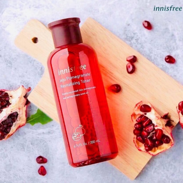 Nước hoa hồng innisfree hoa anh đào , trà xanh , lựu đỏ , Toner dưỡng ẩm Hàn Quốc Cherry Blossom 200ml