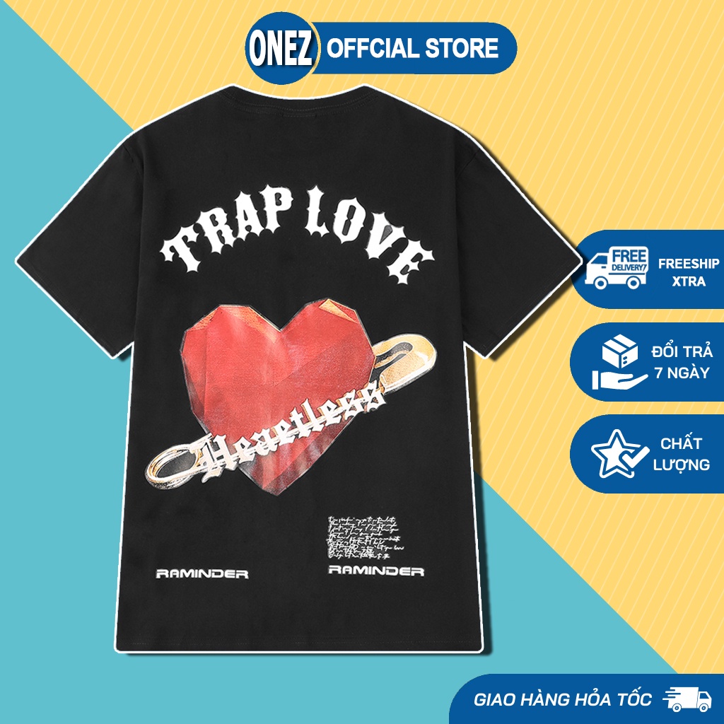 [Giá Sỉ] áo thun nữ form rộng tay lỡ, áo thun nam form rộng tay lỡ ONEZ UNISEX Cotton oversize form rộng TRAPLOVE