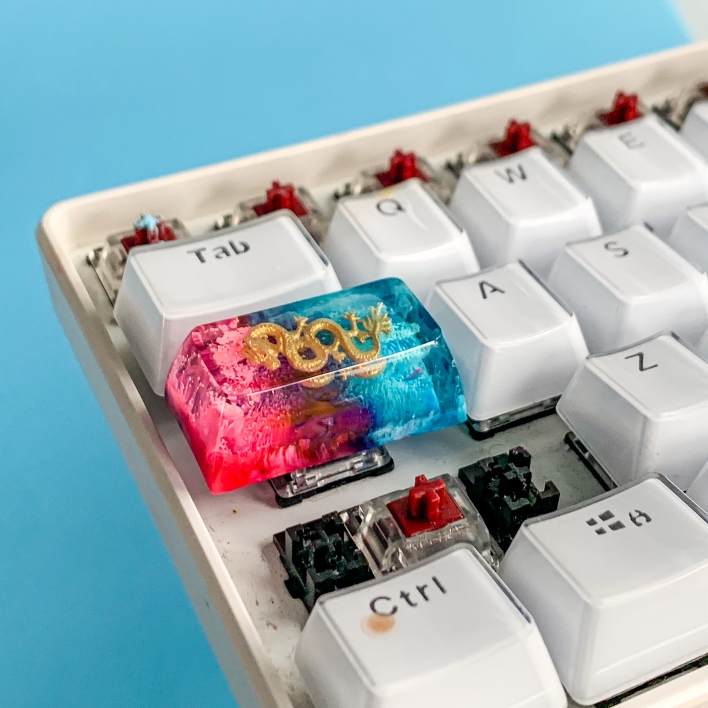Nút bàn phím cơ máy tính - Artisan keycap - Dragon Keycap