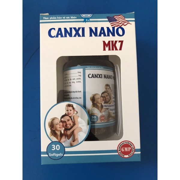 CANXI NANO MK7 lọ 30 viên