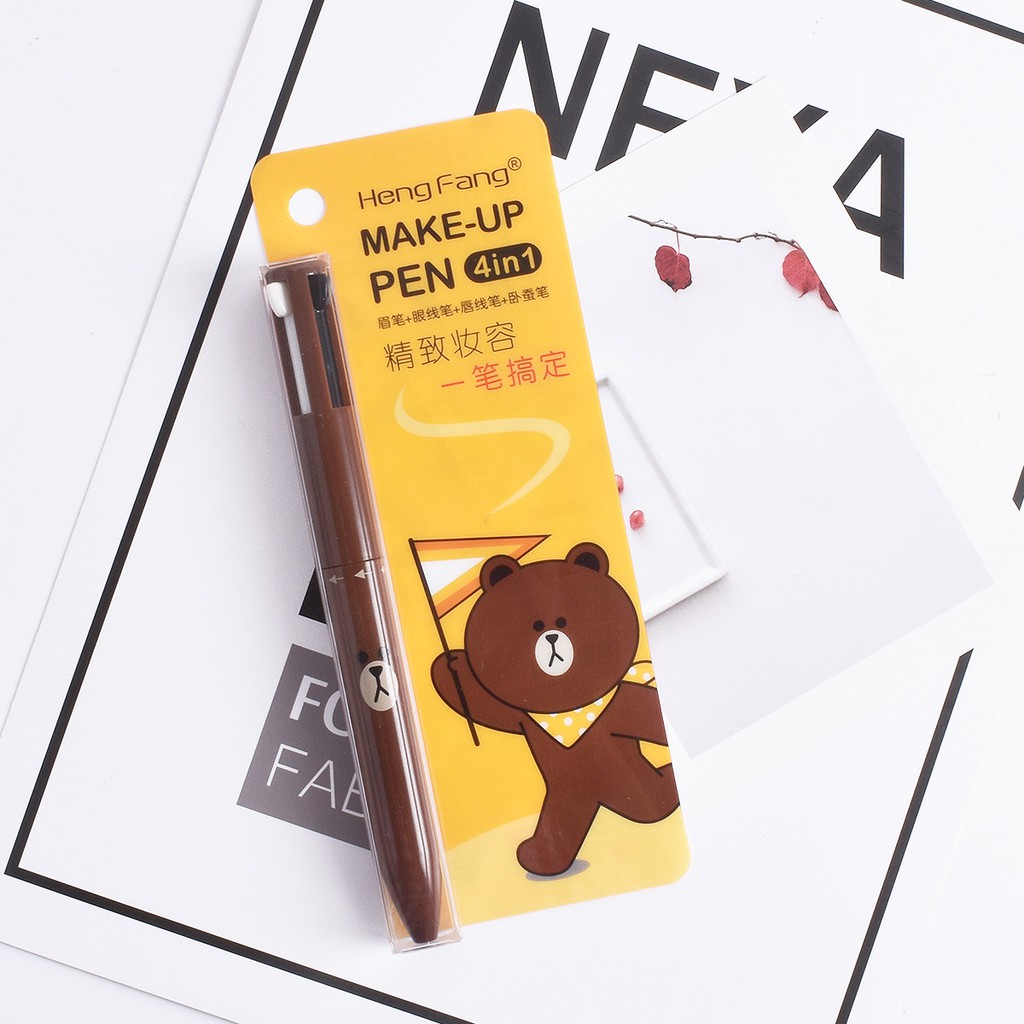 Bút trang điểm HengFang H6541 4 trong 1 21g đa năng tiện lợi | BigBuy360 - bigbuy360.vn