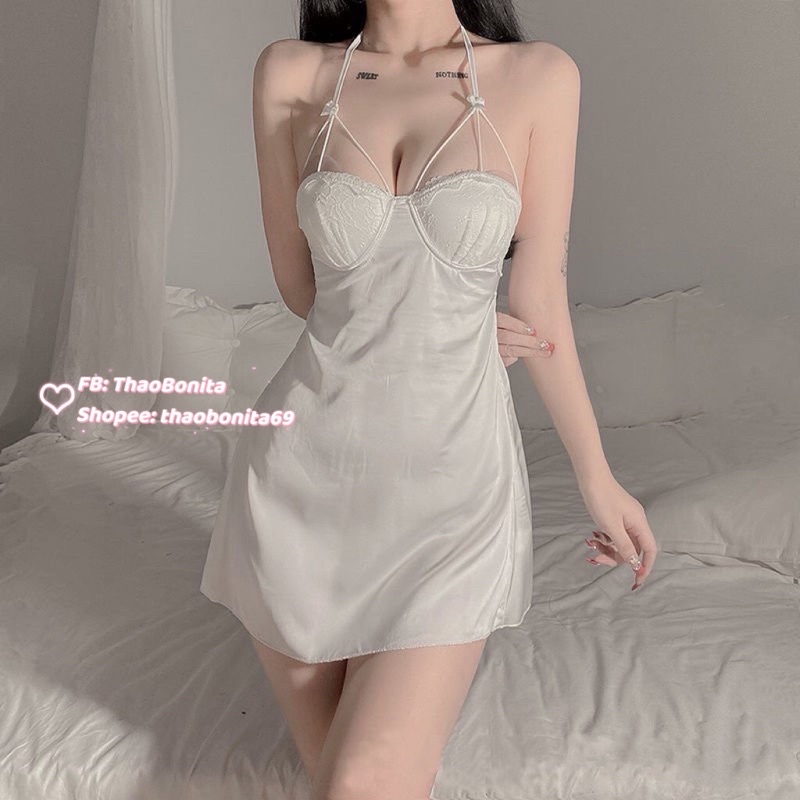 Váy ngủ xinh yêu sexy có gọng mút T515. Ship hỏa tốc SG | BigBuy360 - bigbuy360.vn