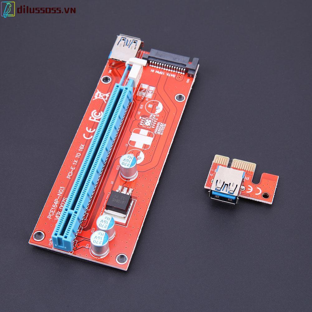 Dây Cáp Chuyển Đổi 60cm 007s Pci-E Riser 1x 16x Usb3.0 Cho Btc Miner