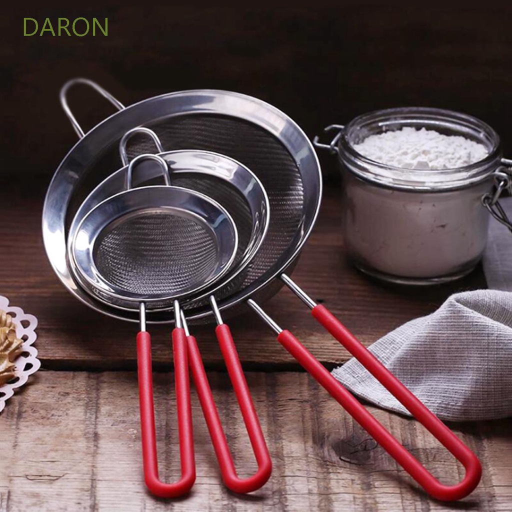 Rây Lọc Bột Cacao Bằng Thép Không Gỉ Tay Cầm Silicone Tiện Dụng