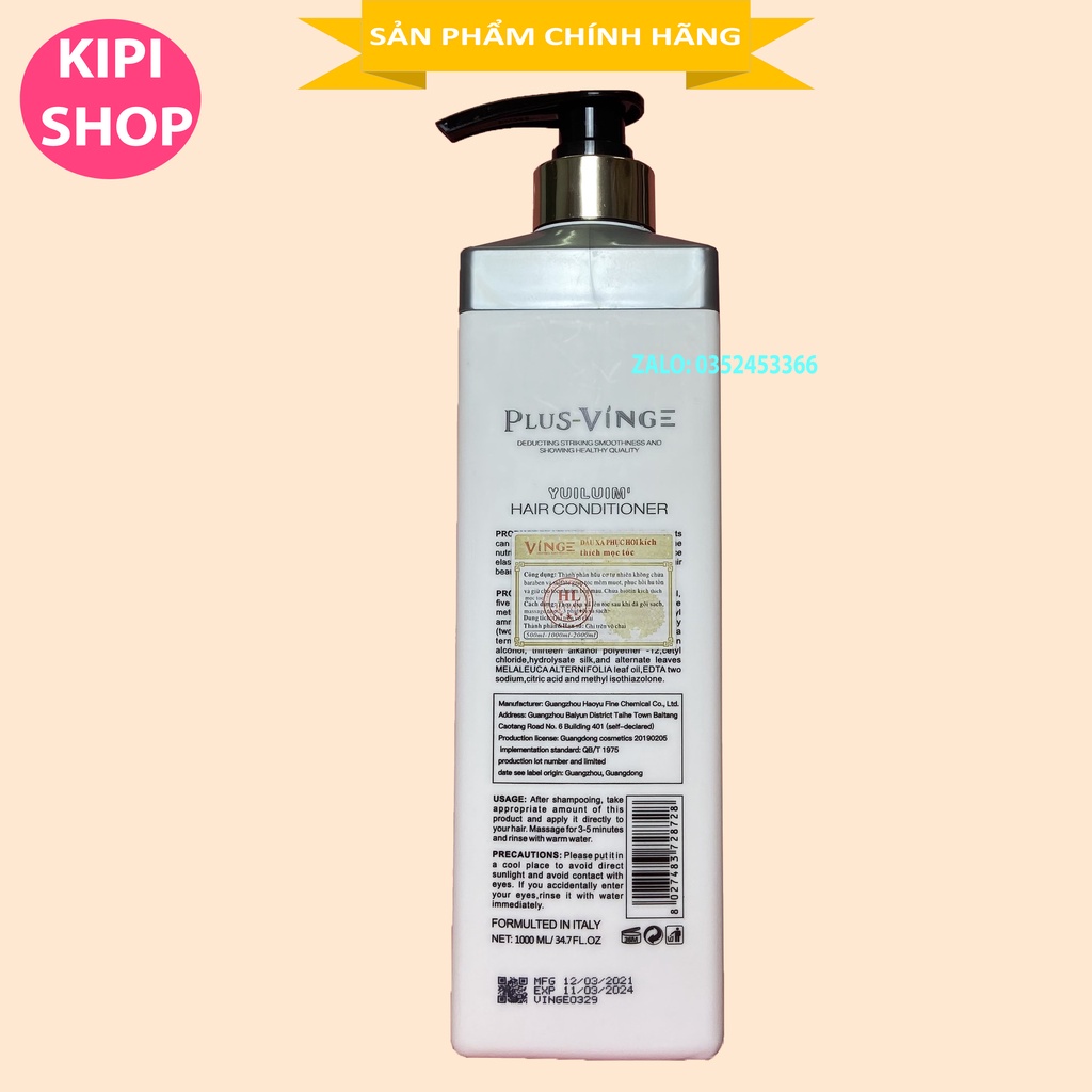 [Đáng Mua] DẦU GỘI XẢ PHỤC HỒI KÍCH MỌC TÓC VINGE COLLAGEN HÀNG AUTH 1000MLx2 | BigBuy360 - bigbuy360.vn