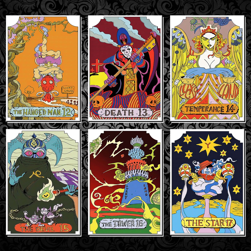 [Độc Quyền Phản Quang 7 Màu] Bộ Bài Tarot JOJO's Bizarre Adventure Card 31 thẻ - Khổ 6.3 x 9 cm