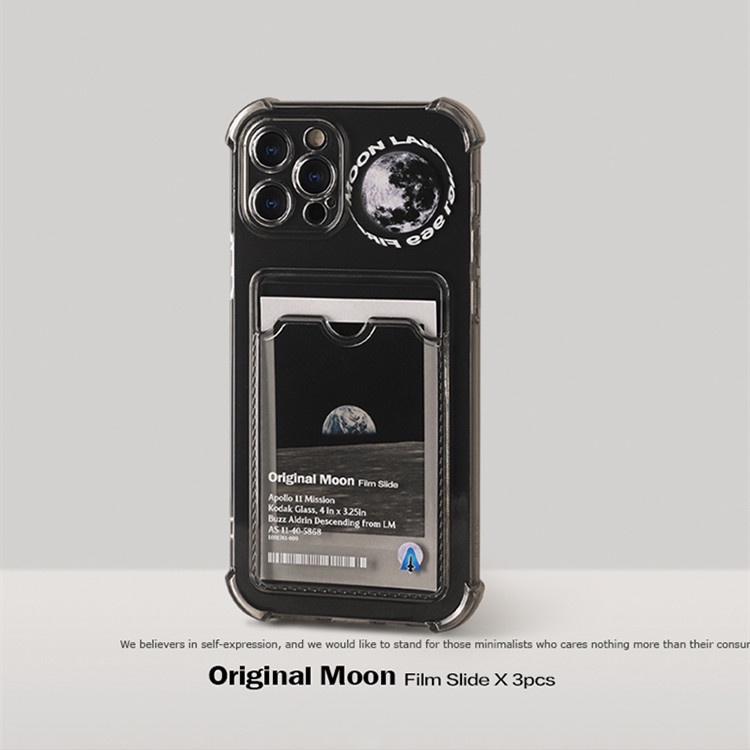 Ốp Điện Thoại Trong Suốt In Hình Mặt Trăng Thời Trang Cho Apple Iphone 13 13promax 12