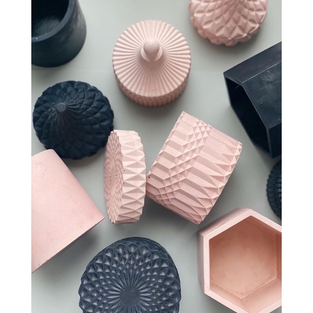 Khuôn làm hũ đựng /resin / thạch cao