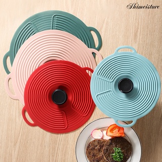 Shimei 🎂Reusable Pot Lid Heat-resistant Silicone Leak Proof Fresh-keeping Cover for Kitchen