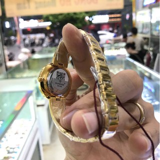Đồng hồ nữ SUNRISE 9968SB xanhL, đính hạt, Vành Đá sang trọng quý phái
