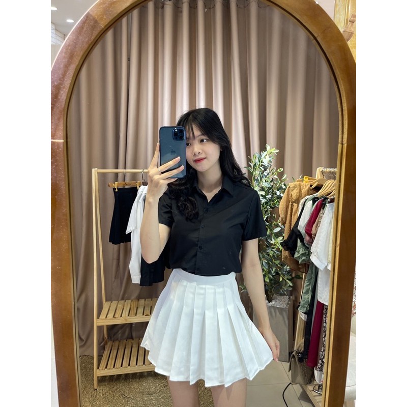 SƠ MI TRƠN CỔ ĐÚC NGẮN TAY CHẤT ĐẸP GIÁ HẠT DẺ !!! | BigBuy360 - bigbuy360.vn