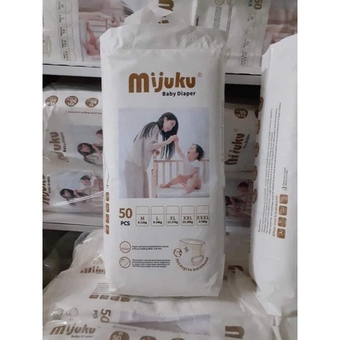 Bỉm Quần Mijuku Xuất Nhật ( Đủ Size M50/L50/XL50/XXL50) Bịch 50 Miếng