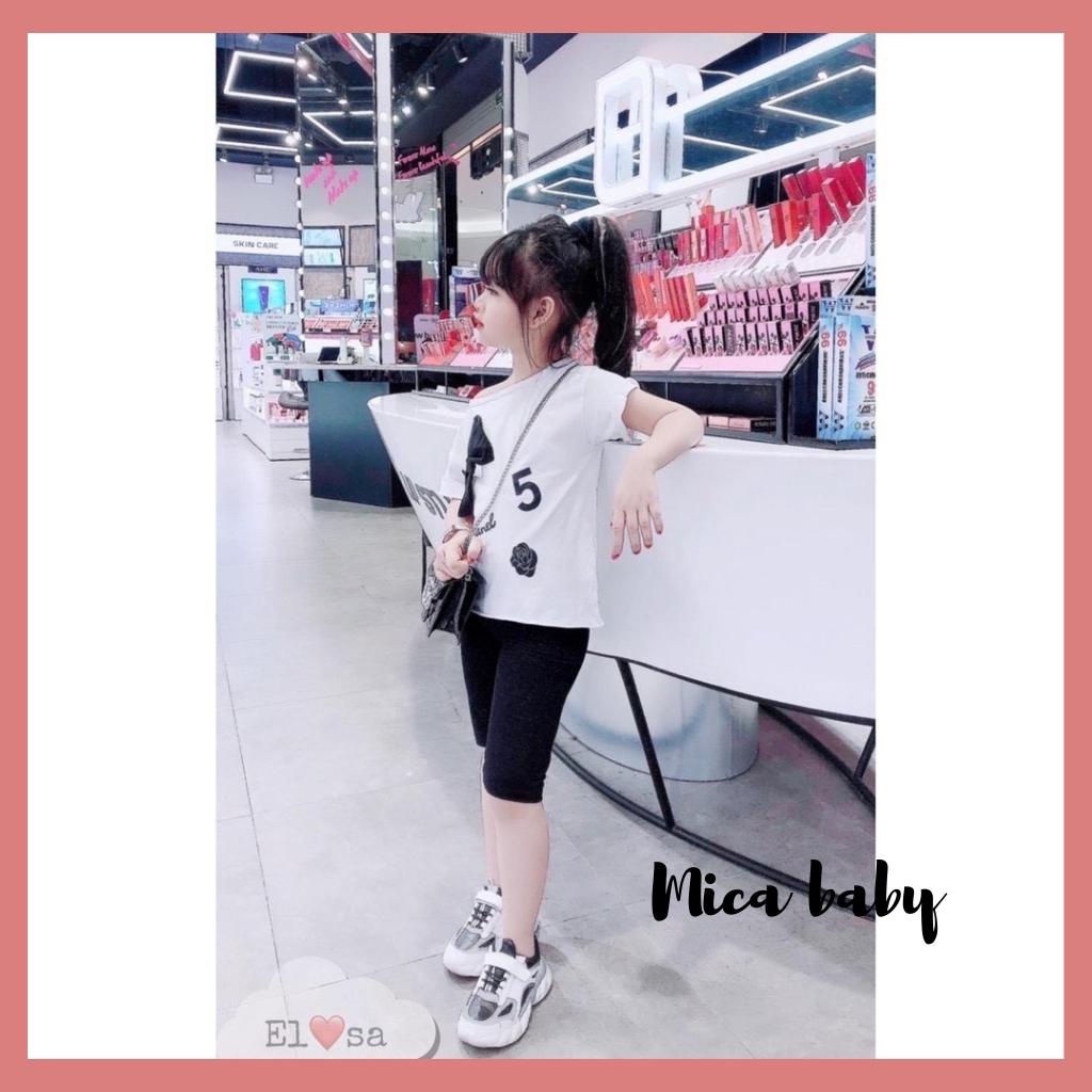 Quần legging bé gái, quần legging đùi màu trơn đáng yêu cho bé Mica baby QA27