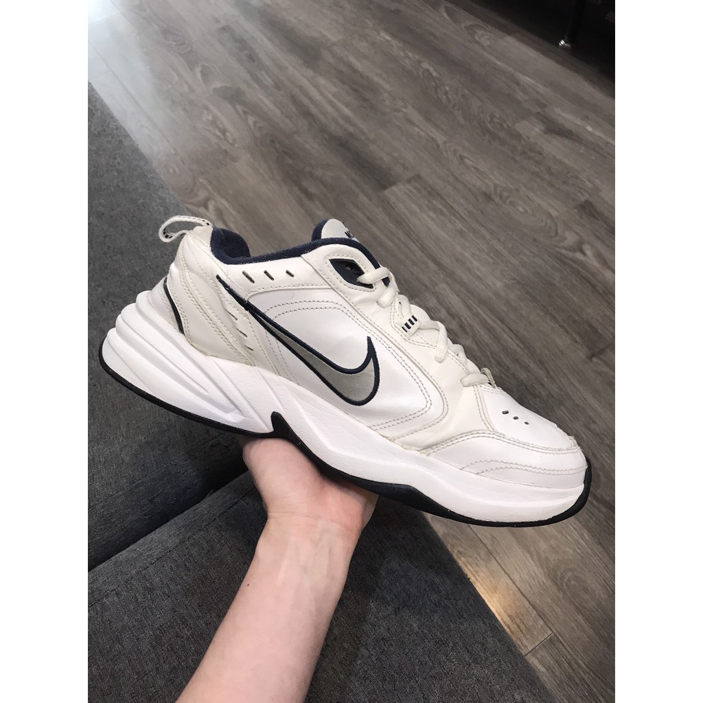 Giày 2hand real NK Air Monarch 4 trắng size 42.5 27cm SP1979