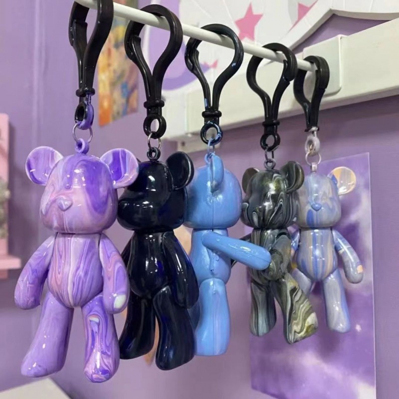 DIY móc khóa BearBrick  đồ chơi hot trend độc đáo , tự sáng tạo ra phiên bản độc nhất của riêng mình
